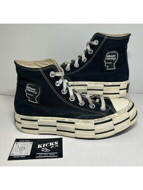 Converse Chuck Taylor All Star 70 Hi Brain Dead Black - Size 4.5 - (170549C)